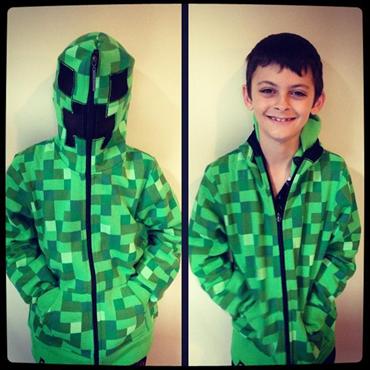 JINX : Minecraft Creeper Premium Zip-up Youth Hoodie