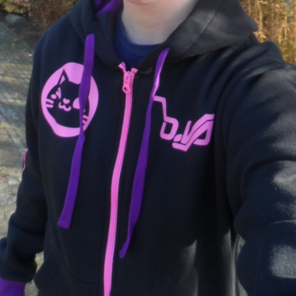 JINX : Overwatch Ultimate Black Cat D.Va Zip-Up Hoodie